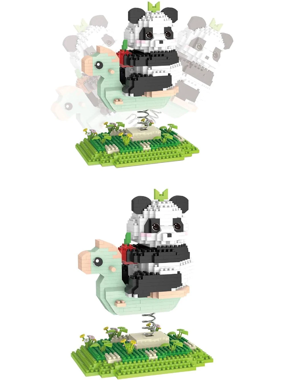 MINI Building Blocks สัตว์น่ารัก PANDA ชุด MINI PANDA ของเล่นสําหรับผู้ใหญ่,MINI PANDA รุ่นอิฐ,ไอเดียของขวัญตกแต่ง