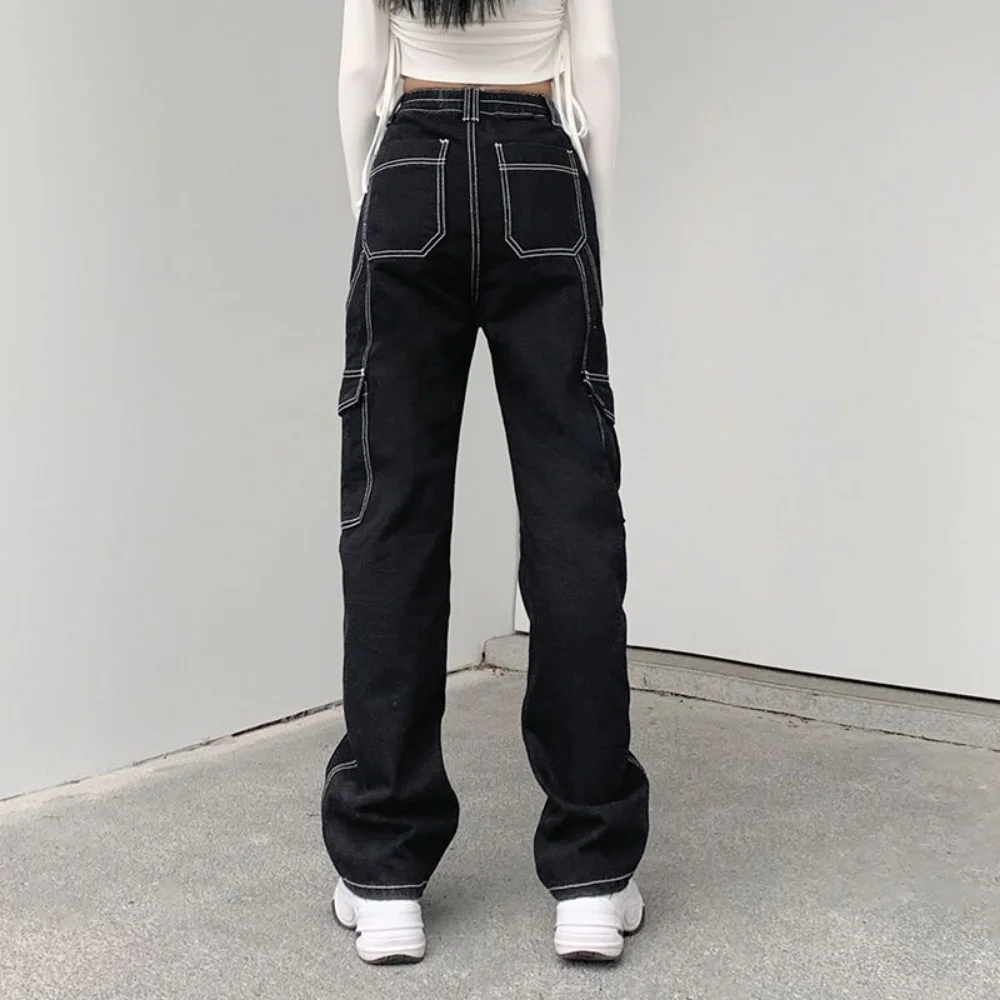 Cargo Pants Women Hippie Streetwear Punk High Waist Korean Style Oversized Trousers Female Sweatpants