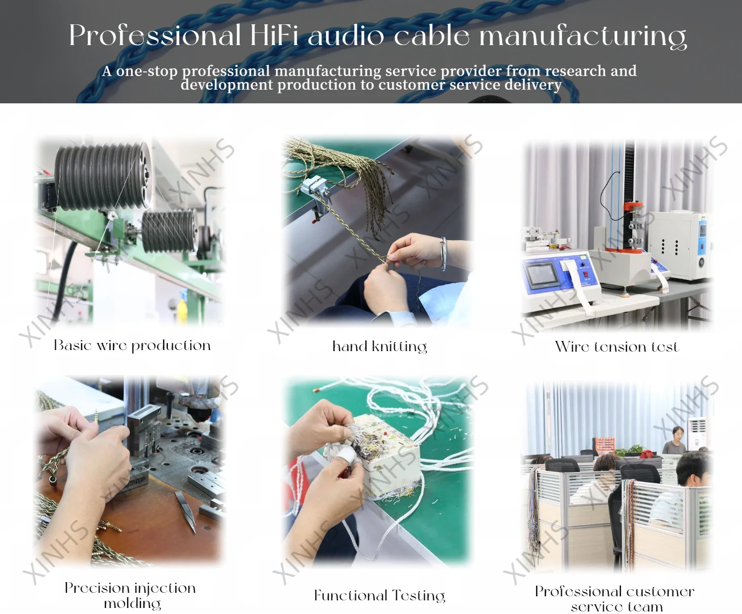 XINHS HG Pro HiFi-Kopfhörer-Upgrade-Kabel, 3,5 mm, 4,4 mm, 0,78 mm, 2-polige rhodiumbeschichtete Steckerstifte, kompatibel mit MOONDROP ARIA 2 LAN II – Detail 8