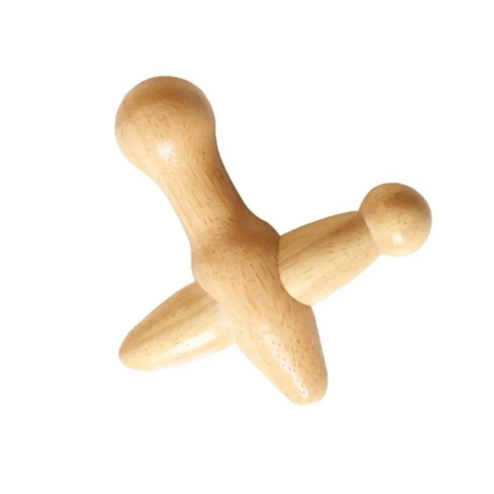 Handheld Wooden Foot Massage Stick Smooth Surface Acupressure Trigger Point Massager Wood Ergonomic Shape Acupoint Massage Stick