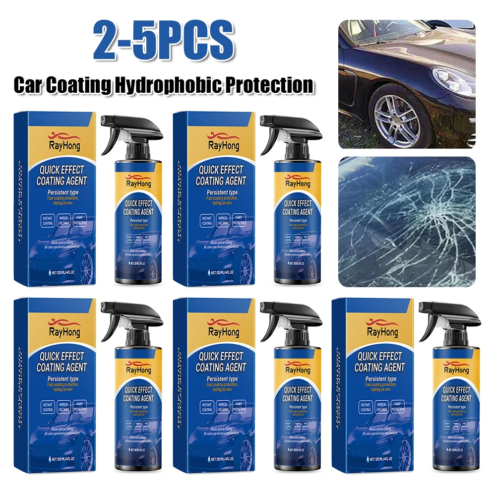 

120ml Car Coating Hydrophobic Protection Quick-Dry Car Polishing Maintenance Spray Water Repellent Spray Car Accessories