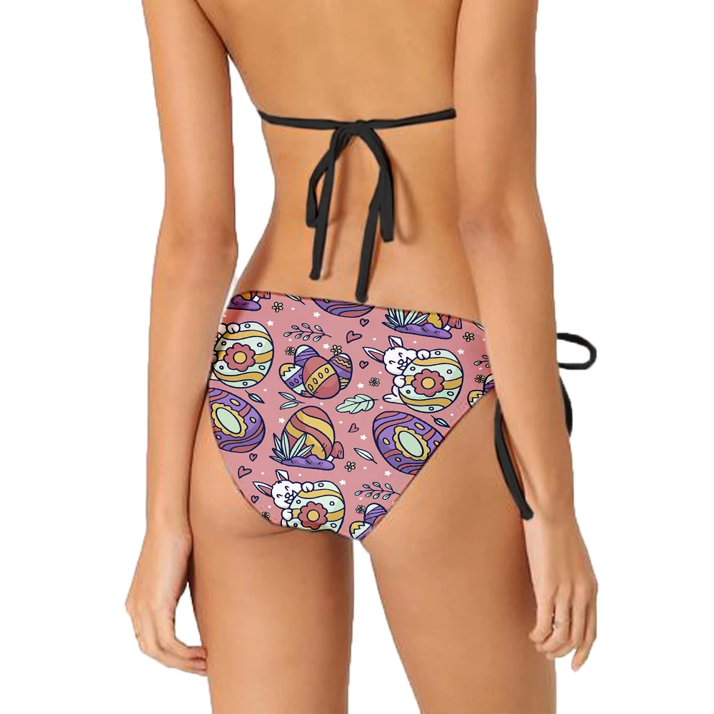 Funny printed sexy bikini fashion personality skull pattern swimsuit two-piece summer beachwear swimsuit halloween