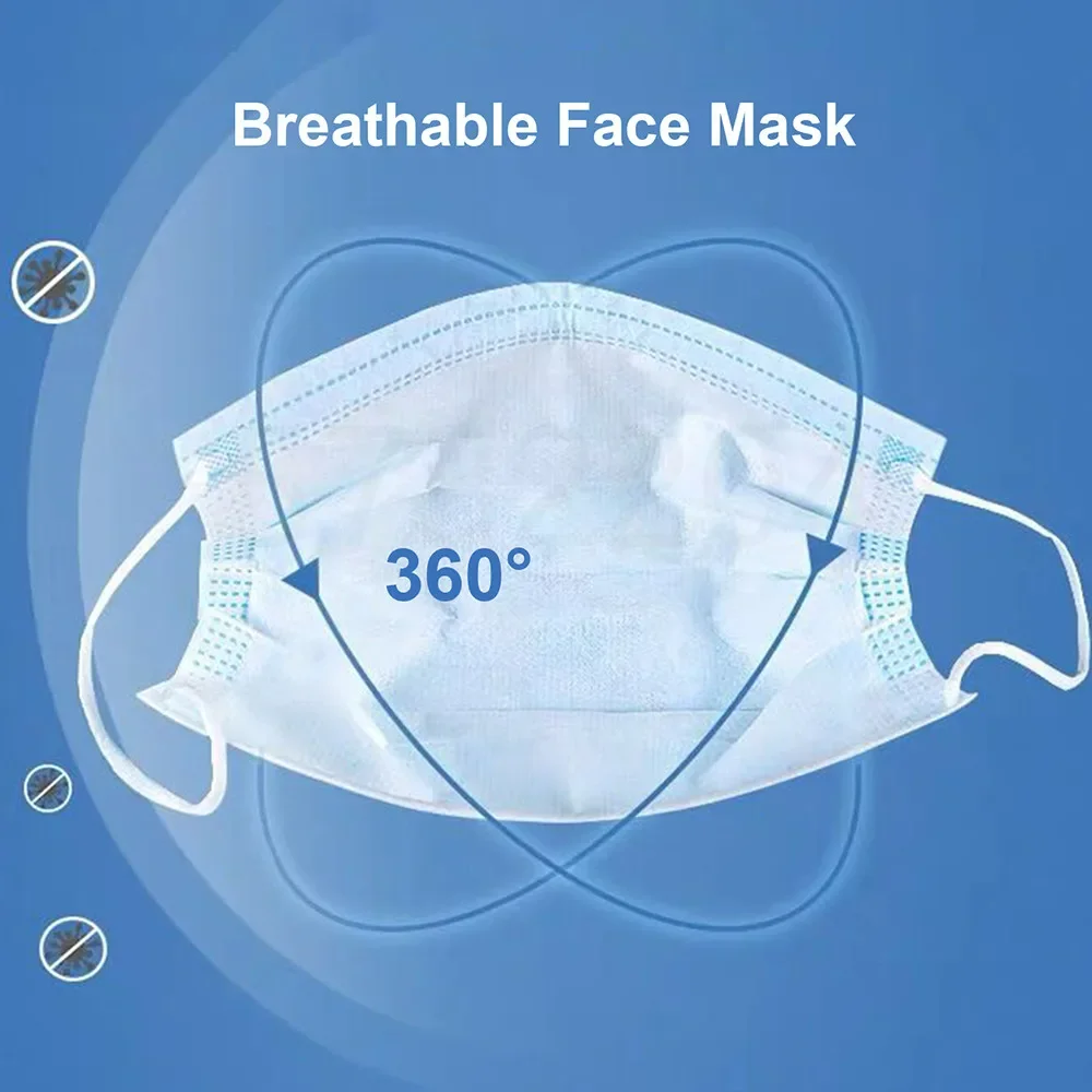 100/200 個ニパウイルス個人保護用使い捨て 3 層医療 - Disposable Surgical Mask のレビューと価格