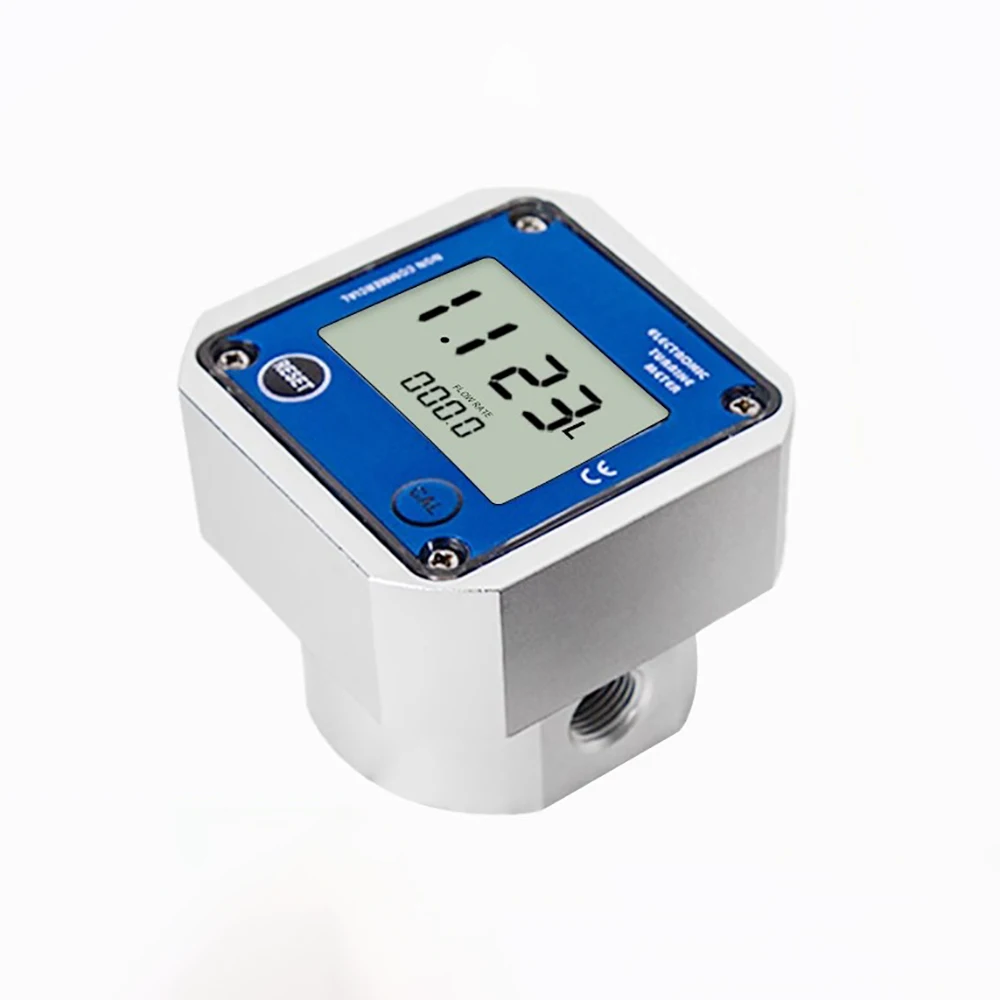 

Oval Gear Flow Meter - Aluminum Alloy Electronic Digital Display Liquid Meter - 1/2" & 3/4" Internal Thread - Instant/Total Flow