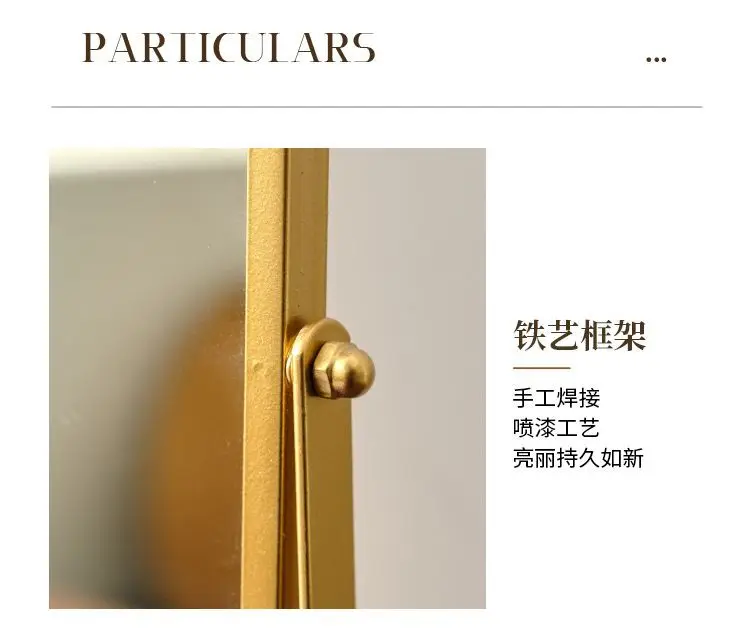 Japanischer Schminkspiegel für den Schreibtisch, drehbarer Dekospiegel für Zuhause, Schlafzimmer und Wohnheim, luxuriöses Schminkwerkzeug – Detail 9