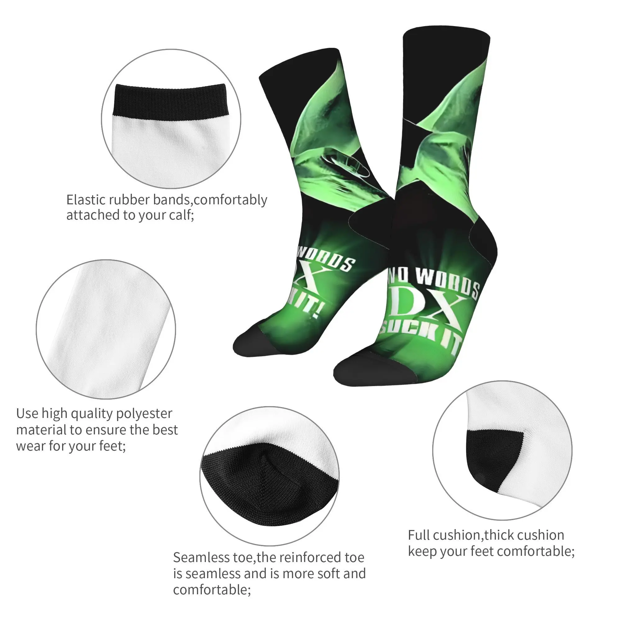 Calzini per coppia D-Generation X Calze da wrestling Calzini invernali retrò medi morbidi Calzini antiscivolo per sport all'aria aperta con grafica