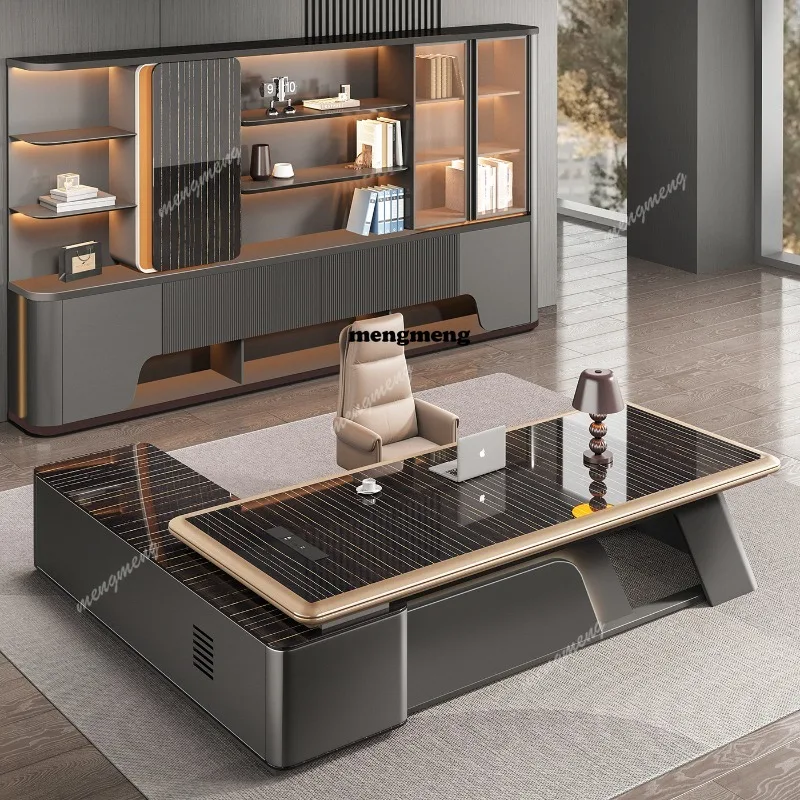Specialized Nordic Comfortable High-quality Trendy Office Desk Modern Storage Beauty Elegant Office Business Study Furniture