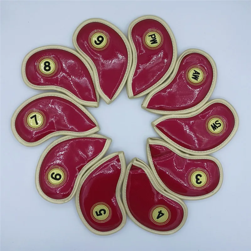 

Clear Out Inventory PU Golf Iron Head Covers Golf Club Headcovers For Man Women