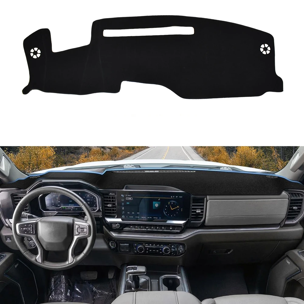 

Car Dashboard Cover For Chevy Chevrolet Silverado/GMC Sierra 1500 2500HD 3500HD No-Slip Center Console Protector Mat Accessories