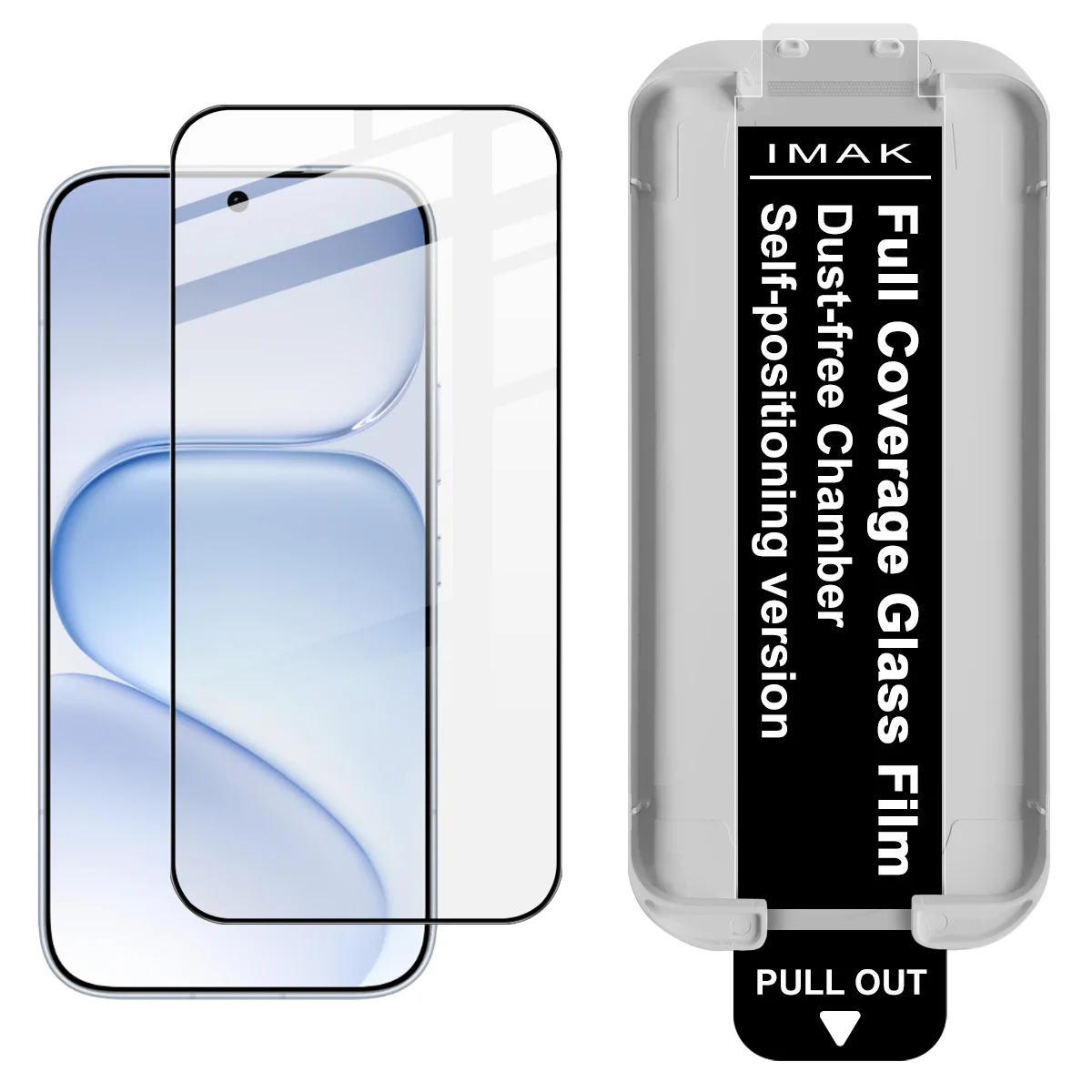 Tempered Glass for Honor 600 Pro 5G China Dust-free Chamber Locator Film IMAK Pro+ Support Fingerprint
