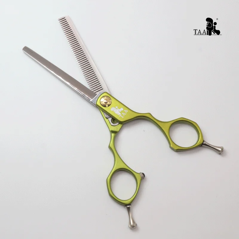 TAA Professional Grooming Scissors Pet Hair Cut Serrated for Dog&Cat 440C Alloy Steel Pets Accessories Colorful Pet Clipper Tool