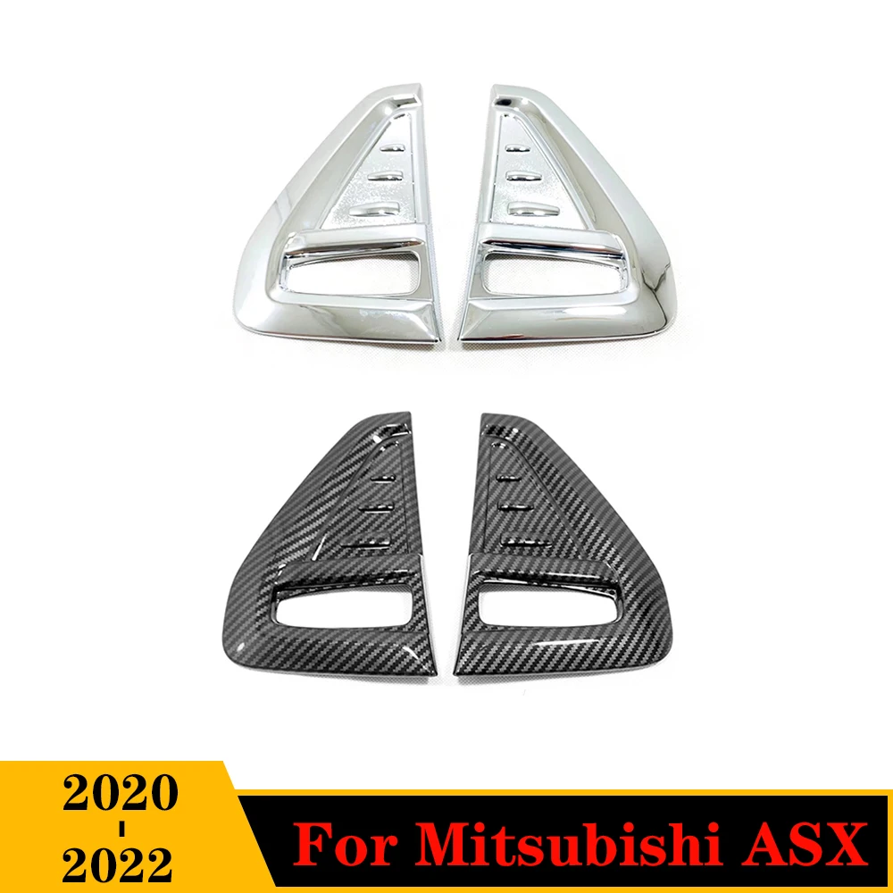 

Carbon Chrome Trim For Mitsubishi ASX Accessories 2020 2021 2022 Car Fenders Side Car Logos, Windshield Decor Garnish