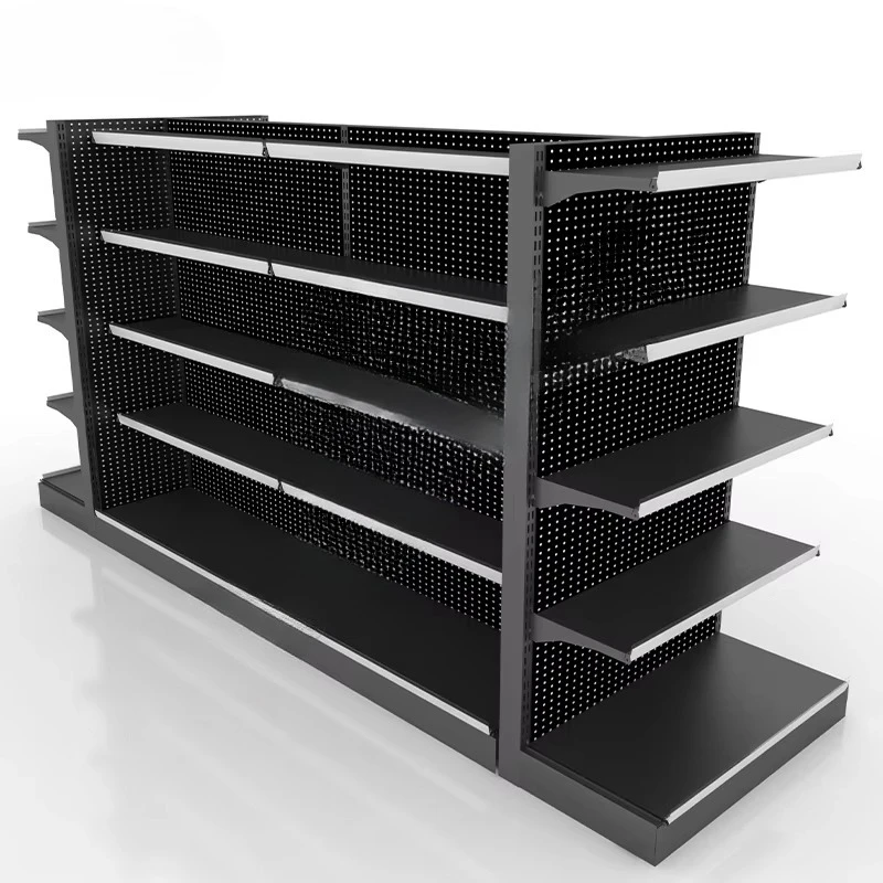 &c Custom White Modern Attractive Adjustable Height Grocery Store Department Store Display Racks Supermarket Shelves for Retail