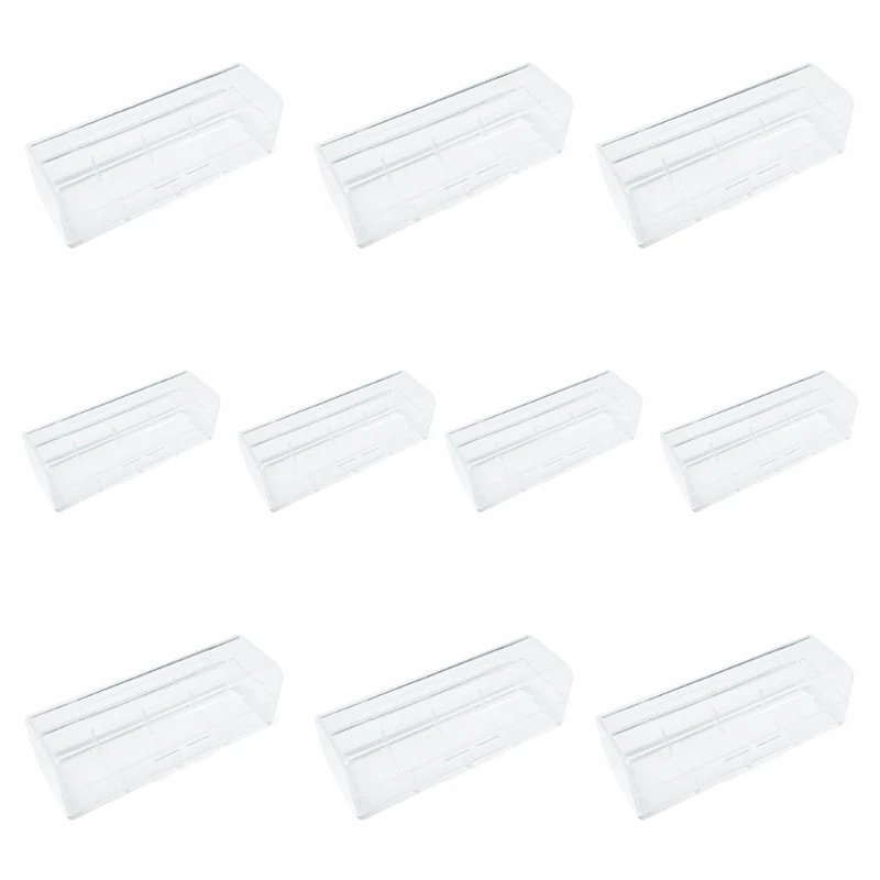 C7AB Clear PP Plastic 21700 Battery Case Single Cell Holder Visible AntiImpact