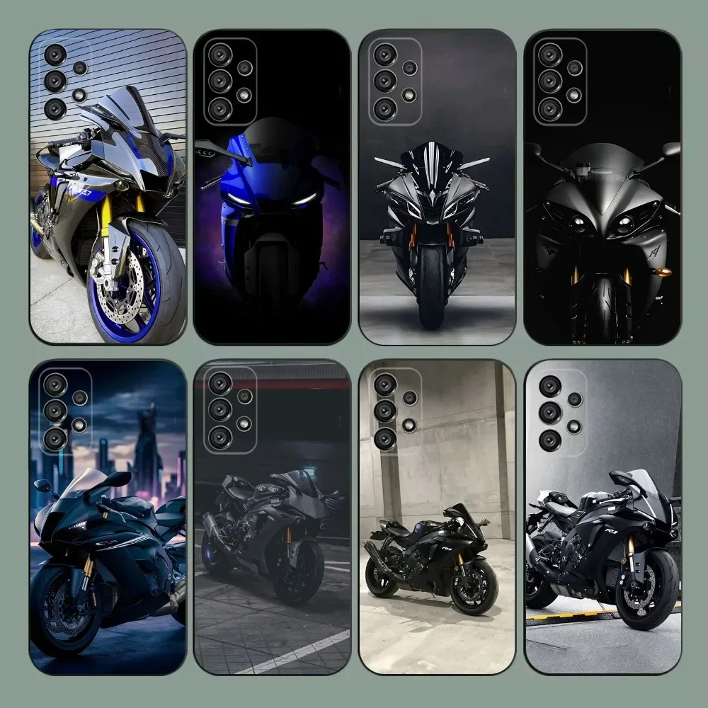 

Motorcycle Y-YAMAHAS Phone Case For Samsung Galaxy A20,A21s,A22,A31,A32,A52,A53,A72,73,A80,A91 Soft Black Cover
