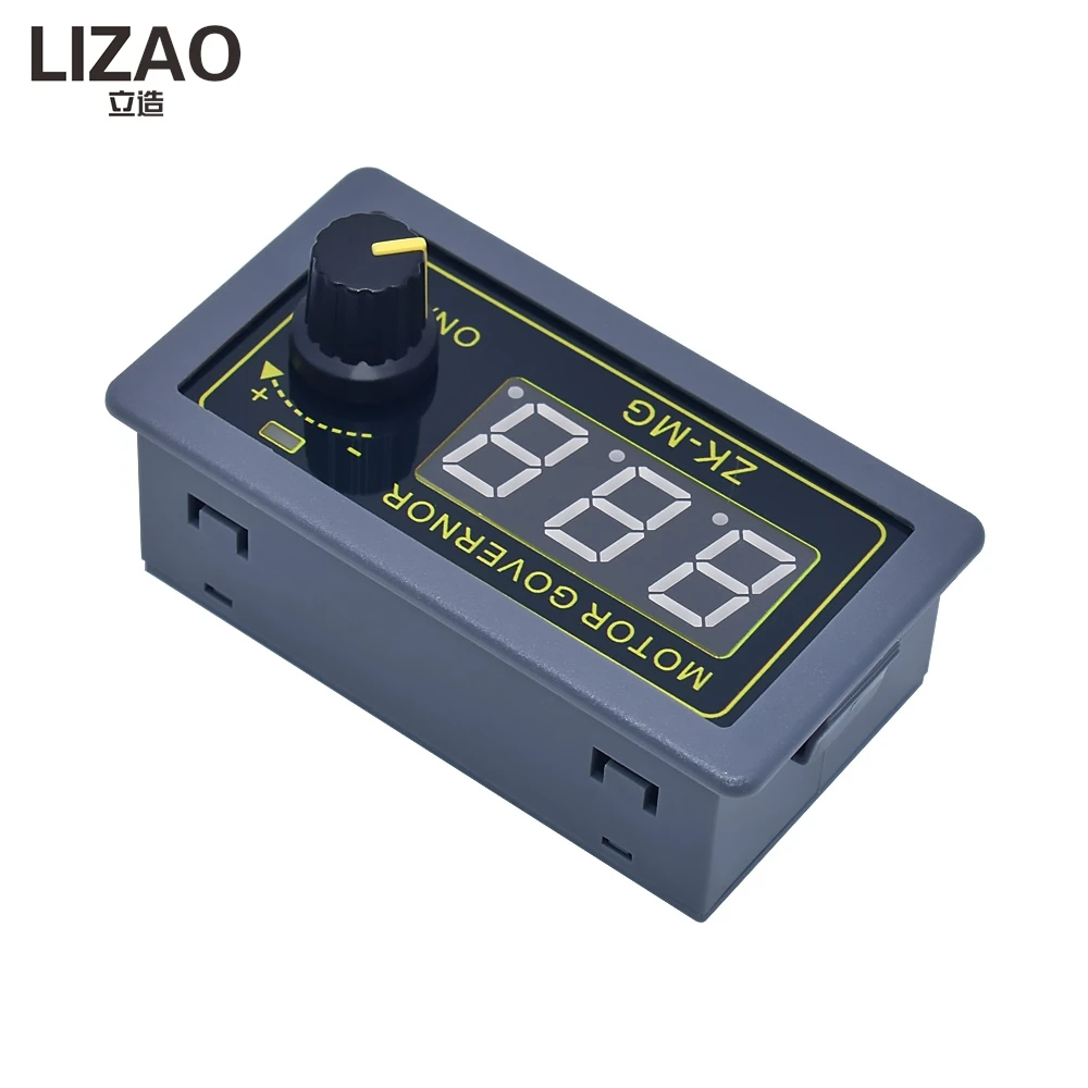 LIZAO ZK-MG Digital PWM Motor Speed Regulator DC12V 24V High Current 15A Adjustable Speed Driver With Encoder Display