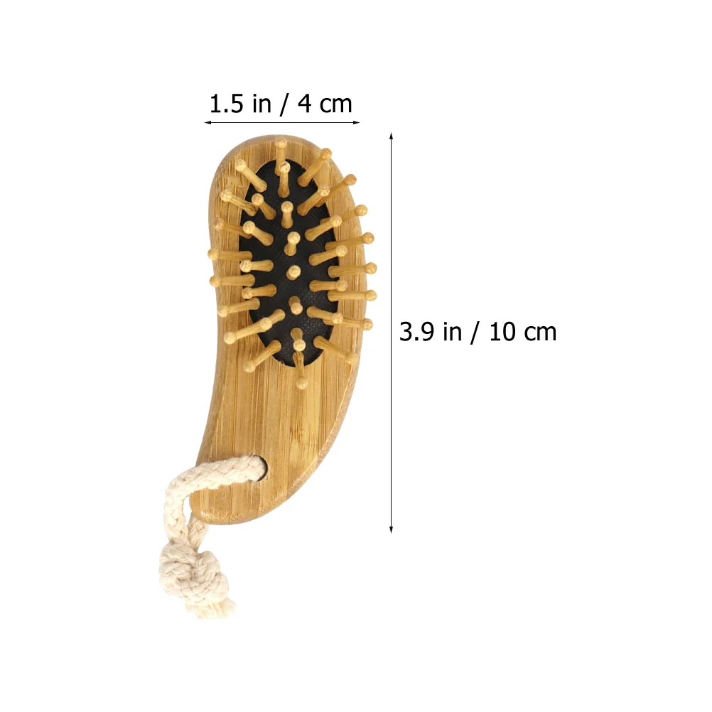 

2Pcs Airbag Comb Non-Slip Handle Wooden Hair Massage Comb Detangling Scalp Massage Haircare Tools Practical Hairbrushes
