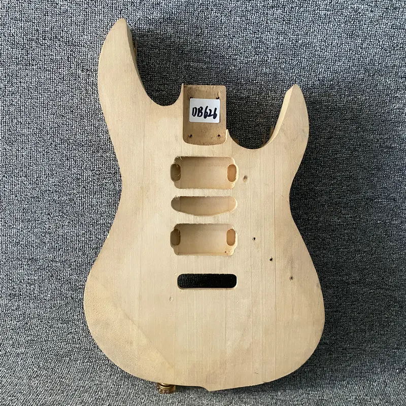 DB626  Custom Order Unfinished Electric Guitar Body in Solid Basswood HSH Pickups Custom Tremolo for DIY Replace