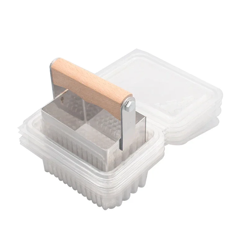 Beekeeping Bee Honey Cutter 6CM*9CM Honeycomb Cutter Stainless Steel Comb Honey Cutting and Honeycomb Square Box Comb Honey Box