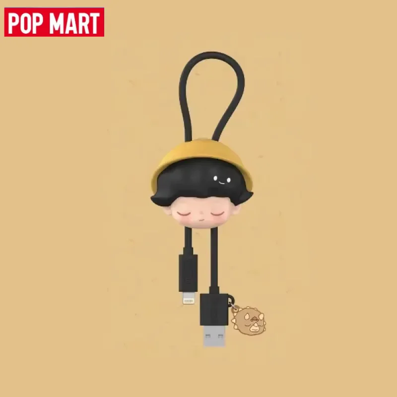 

POP MART DIMOO Серия динозавров Юрского периода Кабель для передачи данных Слепая коробка 14PRO Зарядка TYPE-C Симпатичные аниме-фигурки Украшения Подарочная коллекция