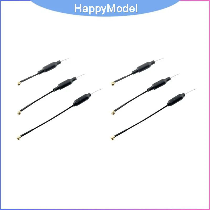 

HappyModel 5.8G Linear Dipole Antenna Set 5PCS UFL, 47mm 60mm 75mm 2dBi for Mobula7/8 Tinywhoop Nano FPV Drone Replacement