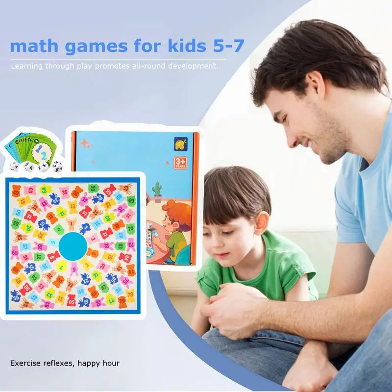 Jeux de société arithmétiques interactifs, jeu de multiplication d'animaux, aides au comptage du fuchsia, jouets amusants, cadeaux mathématiques