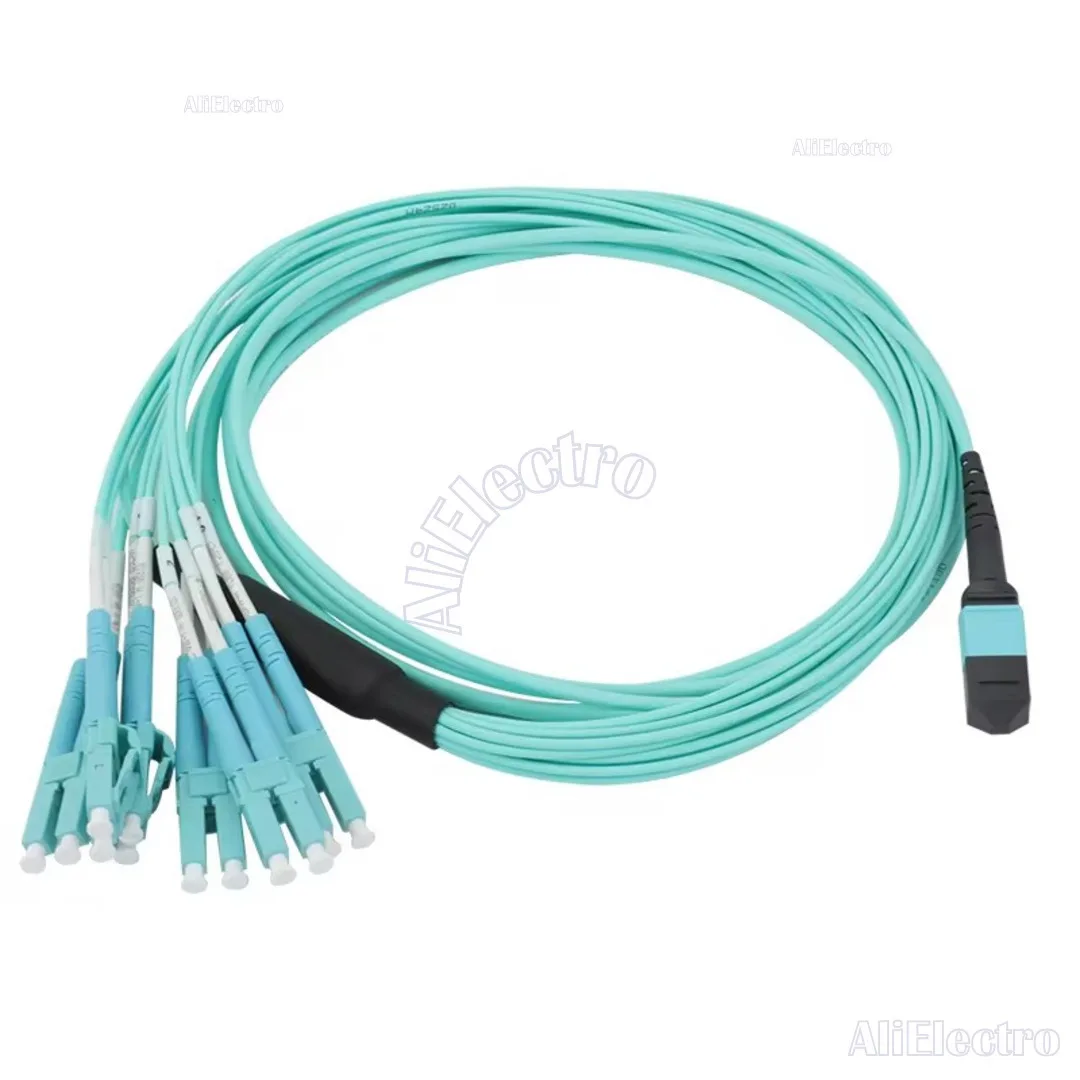 12 core OM3 MPO(F)-LC/UPC-OM3/150-3.0 MTP Fiber Optic Patch Cord Type B FTTH  MPO/MTP patch cord