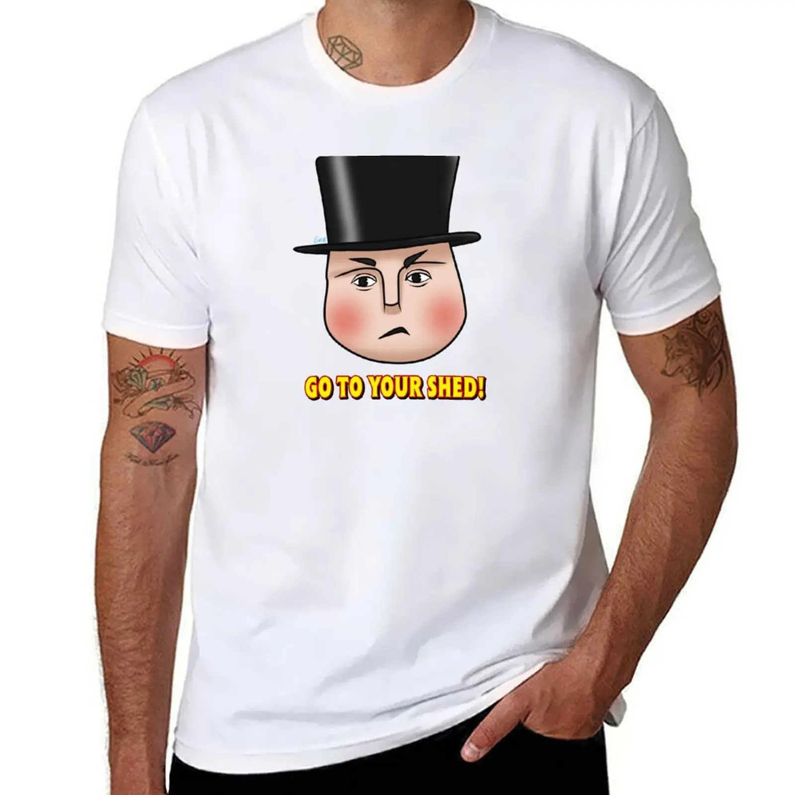 

Fat Controller Go to your shed T-Shirt t shirts for man graphic vintage man t shirt summer T-Shirt