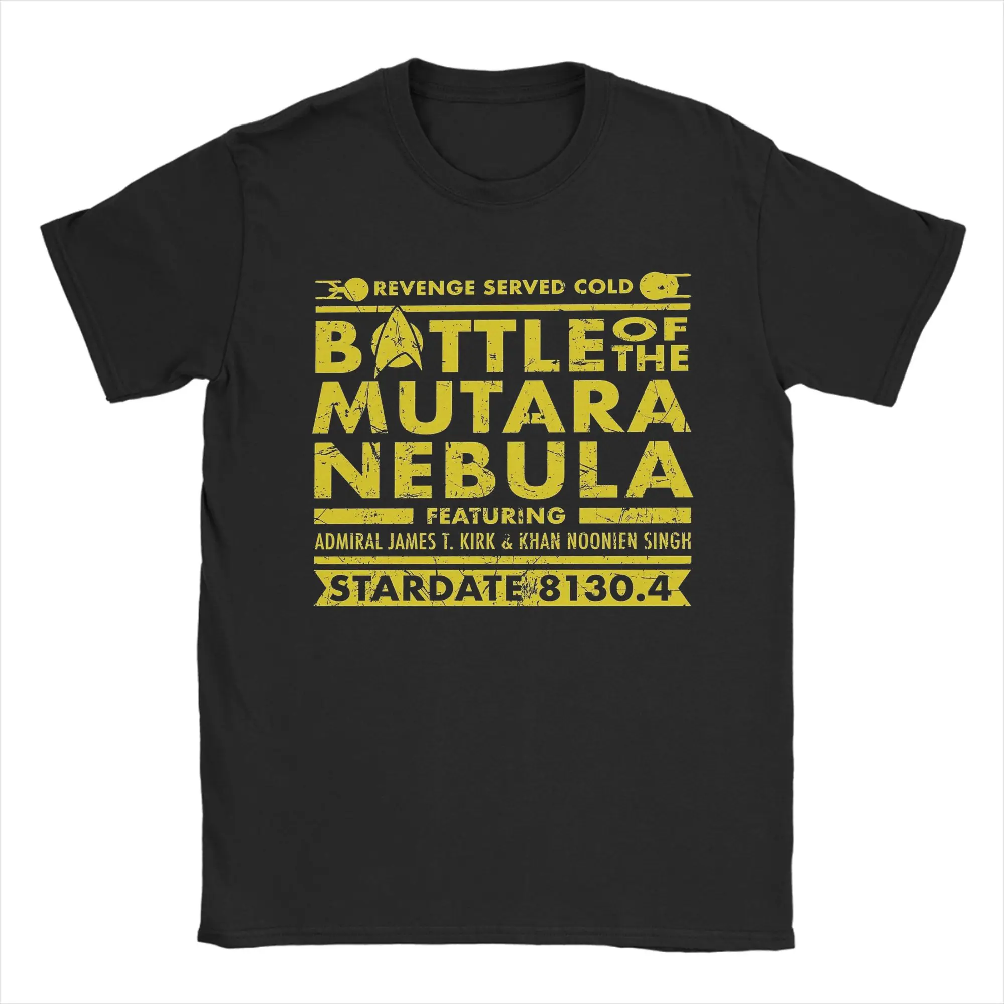 Men Battle of Mutara Nebula T Shirts  Pure Cotton Clothing Vintage Short Sleeve Crewneck Tees Classic T-Shirt