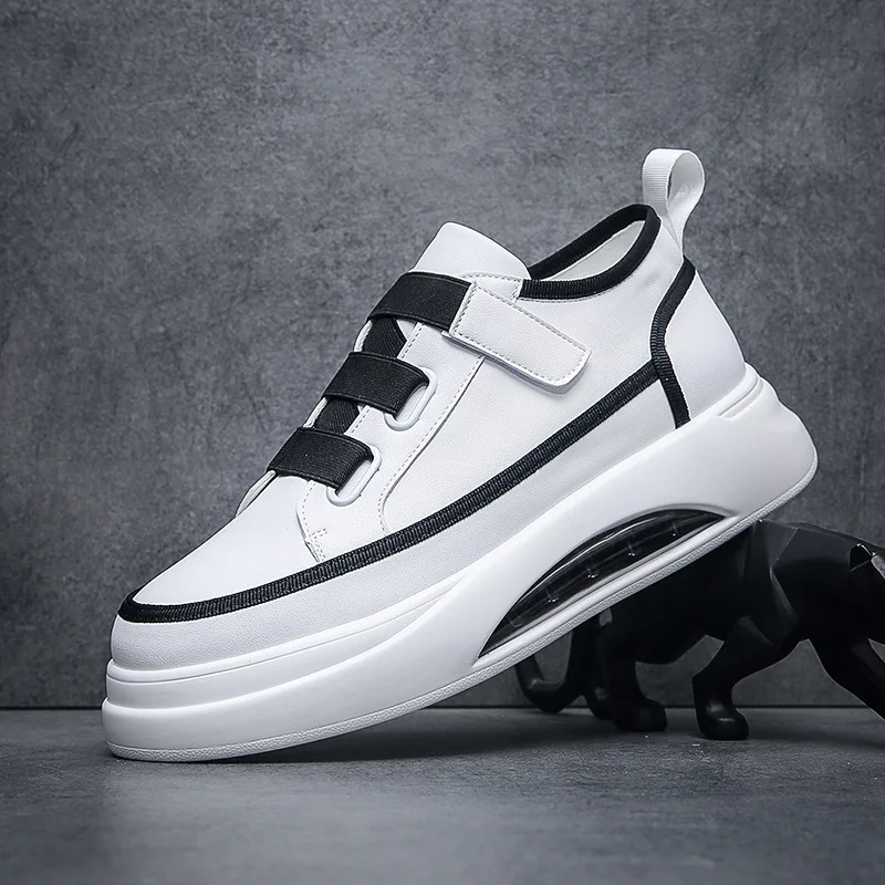 

men fashion original leather sports shoes brand designer white shoe comfortable air cushion sneakers outdoors platform footwear