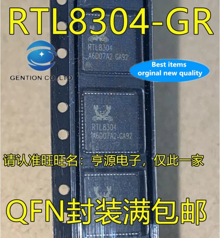 

5 шт. RTL8304-GR RTL8304 QFN чип контроллера Ethernet в наличии 100% новый и оригинальный