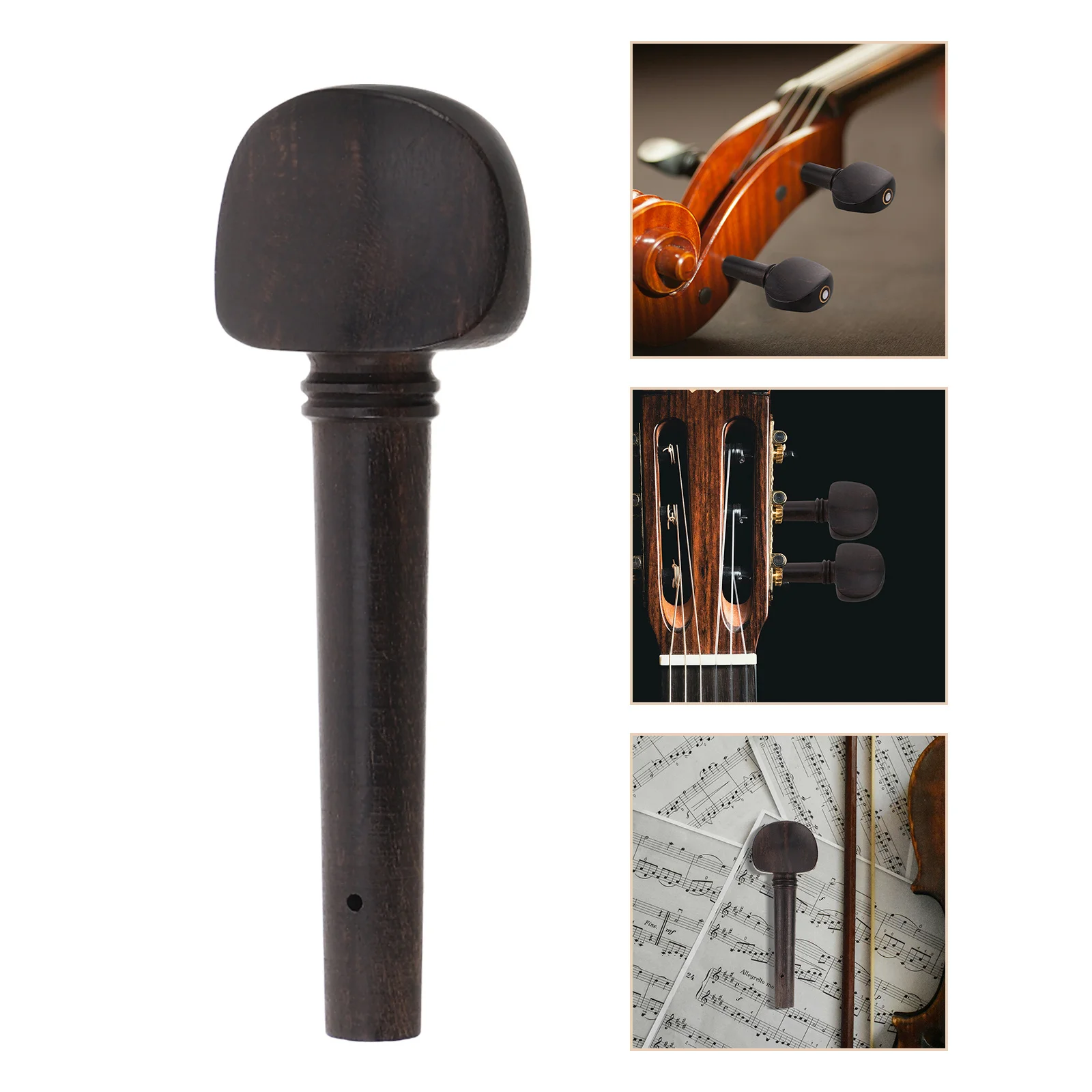 

4Pcs Violin Tuning Pegs Wood Replacement for 34-44 Violins Easy Install Stable Tune String Instrument Parts Violin Parts