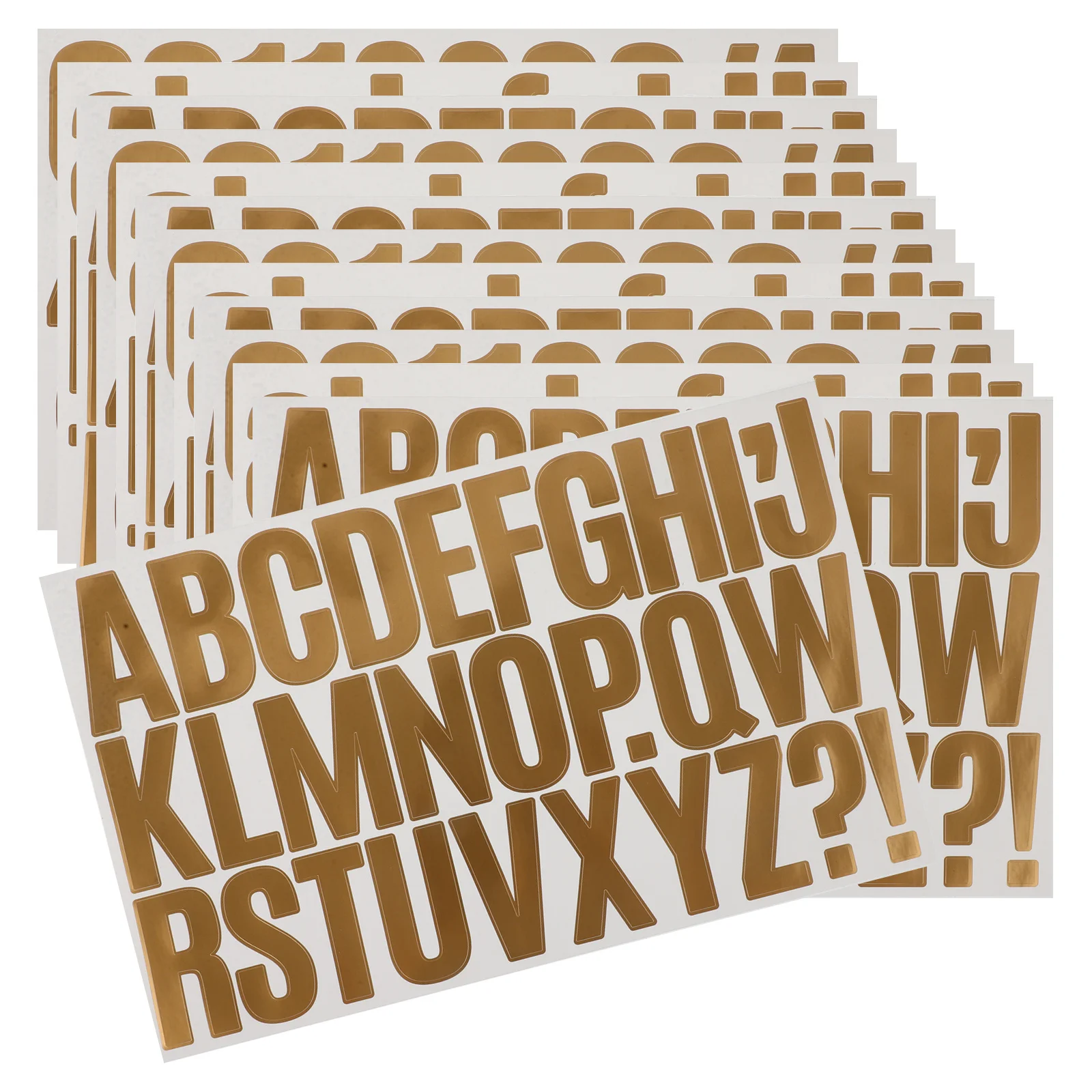 

4Sets Letter Stickers Alphabet Number Pattern Decorative Vinyl Decals for Scrapbook Bottle Mailbox Water Bottle DIY Craft