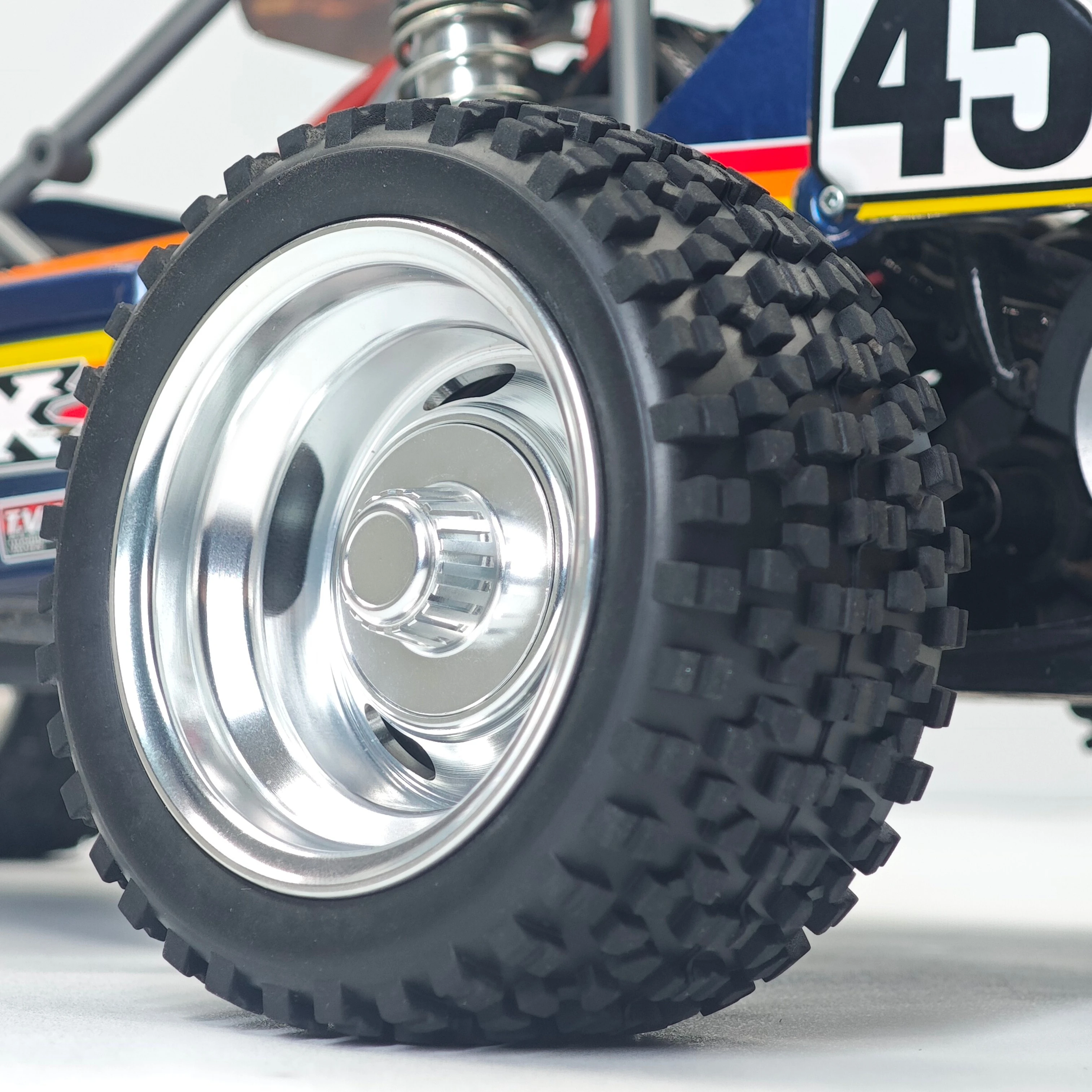 RC 1/14 Rubber Rear Tires for Tamiya Hydraulic Excavator Loader Dump Truck for SCANIA MAN VOLVO Trailer Tipper DIY Parts