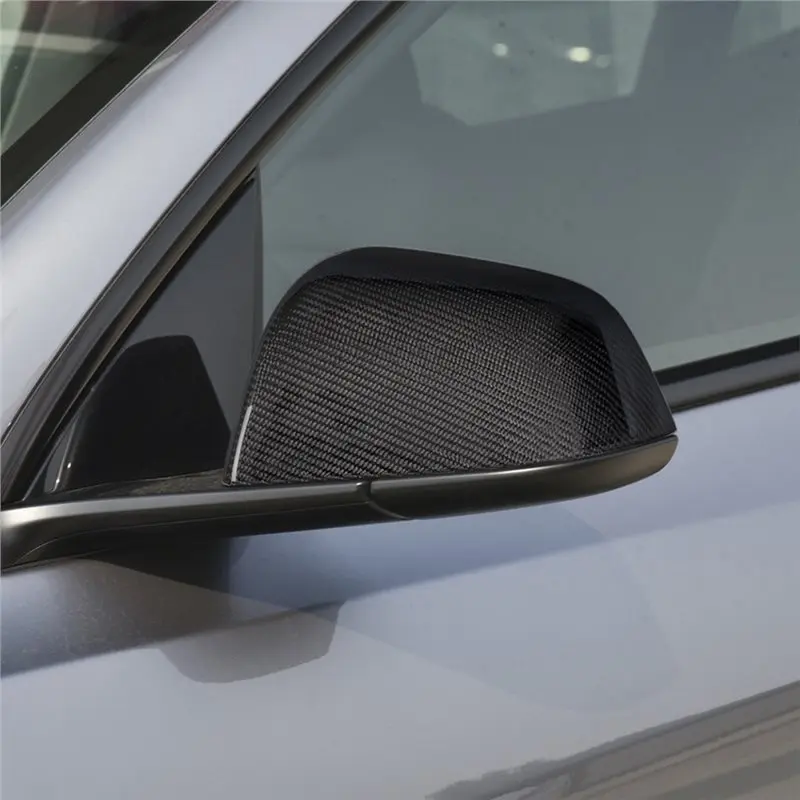 Reliable-Rearview Mirror Cover Protective Shell Real Carbon Fiber Side Mirror Cap For Tesla Model 3 Modely