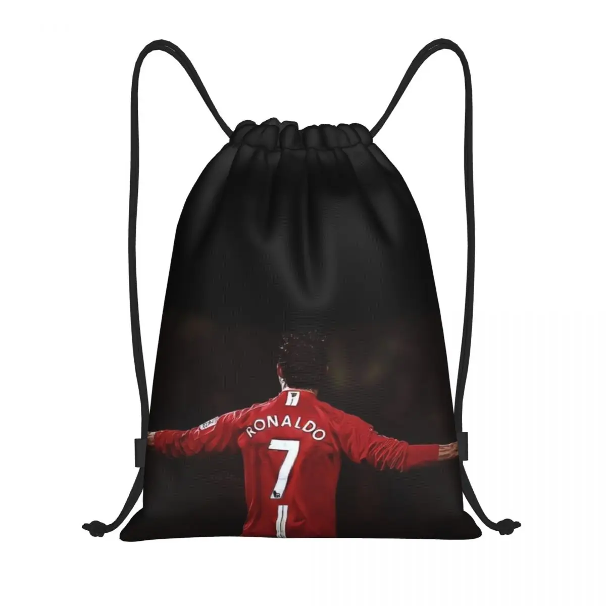 Custom CR-7 Ronaldo Sport Bag And Soccer Bag Fashion Women Men Drawstring Bag For Outside Sport