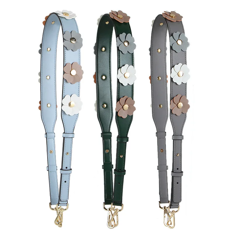 

Fashion Women Bag Straps Floral Leather Sling Straps Ladies Shoulder Bag Accessories