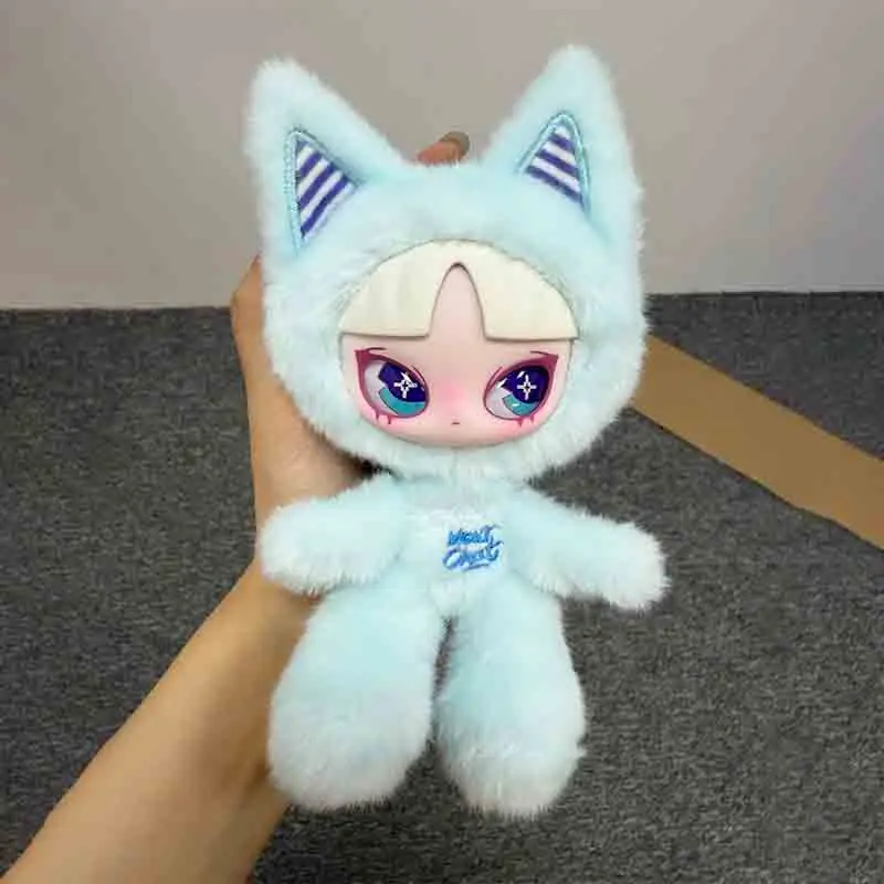 جديد حقيقي INNS Cat Inn Your Chat Series صندوق أعمى منفوش Kawaii أفخم دمية على ظهره قلادة تحصيل لعبة مفاجأة هدية