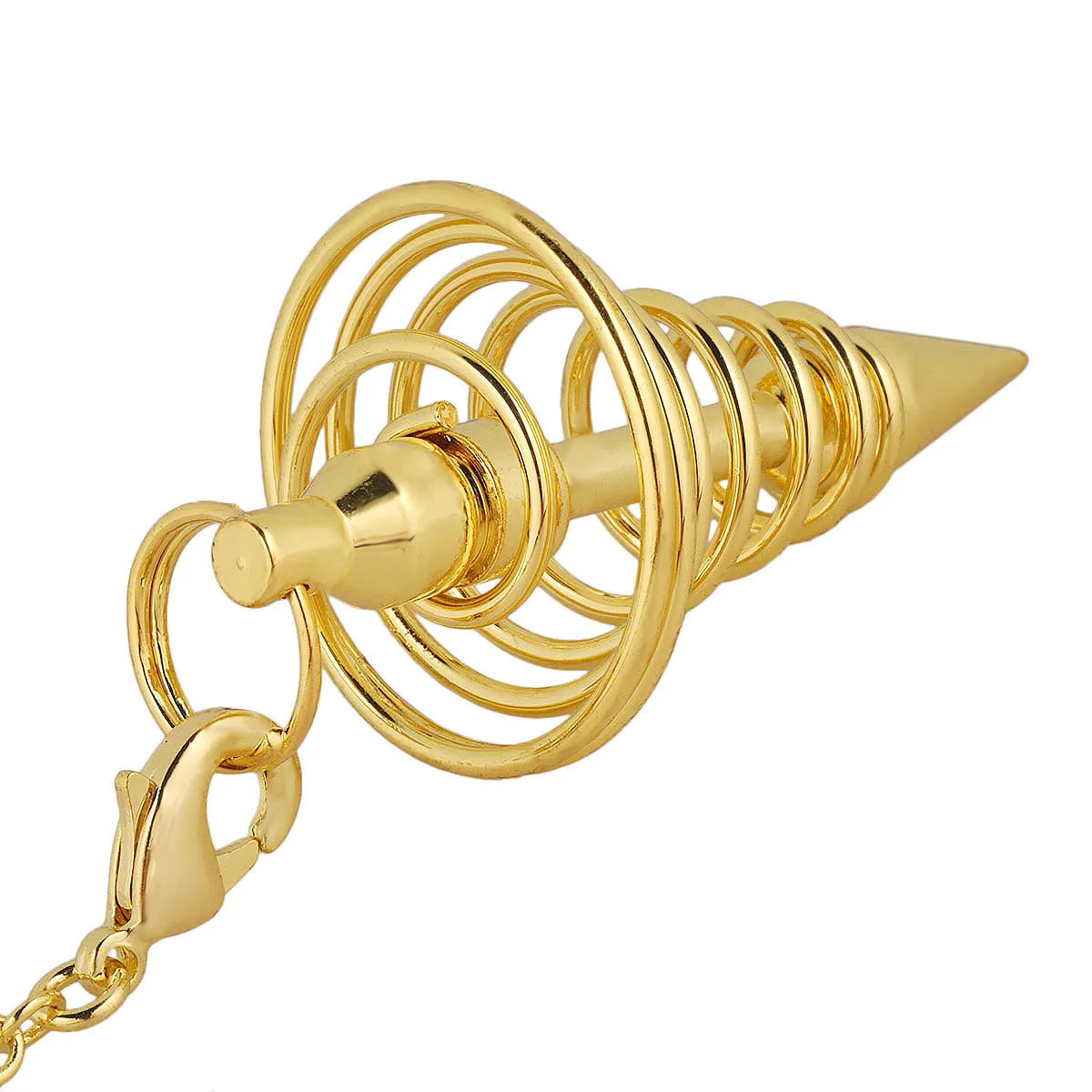 Copper Cone Spiral Metal Pendulums For Dowsing Divination Energy Meditation Scrying Witchcraft Pendulums Tool Spiritual Pendulos