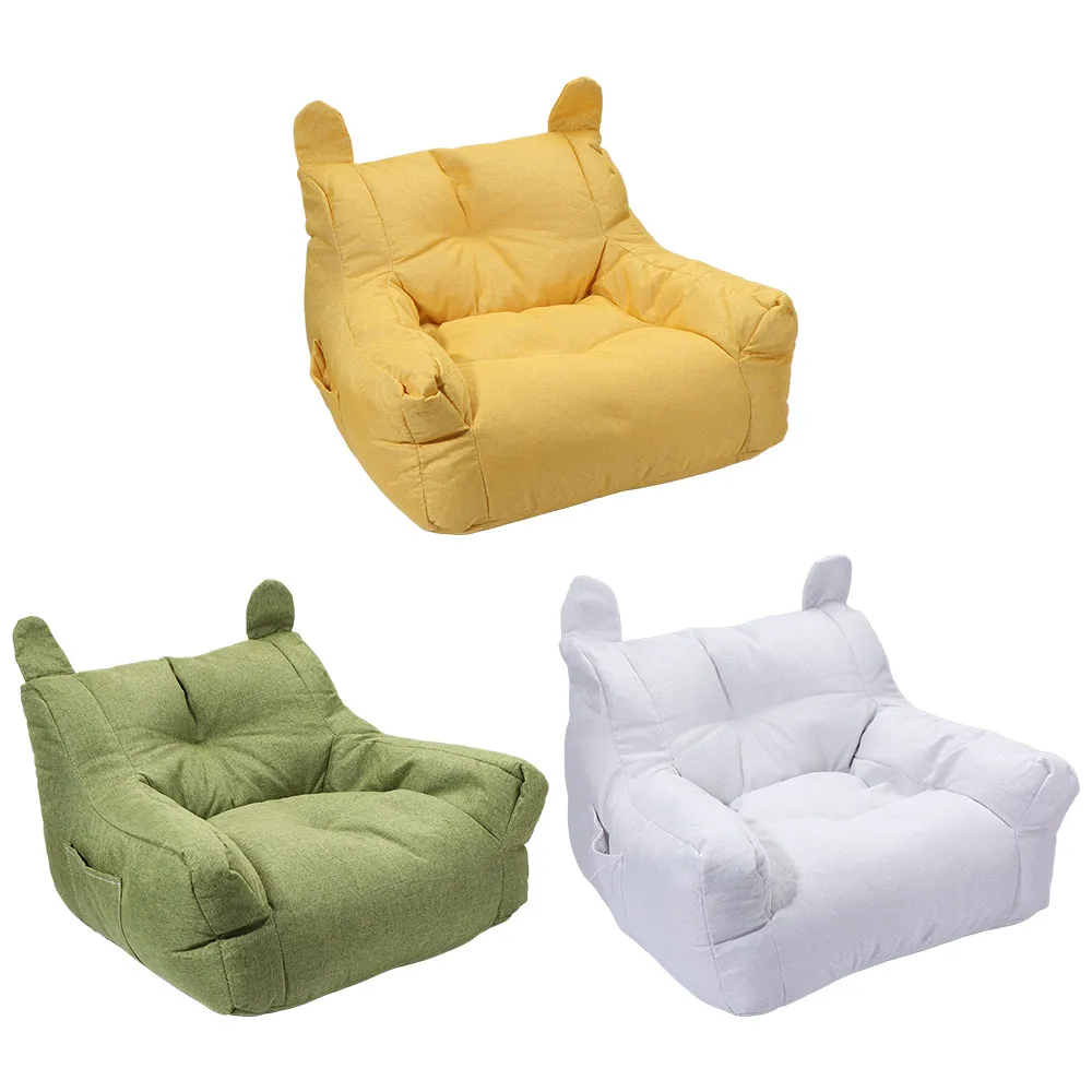 Soft Fabric Lazy Sofa Storage Bag Low Floor Design Children's Bear Sofa Comfortable Ergonomic Lightweight Body Seating Furniture