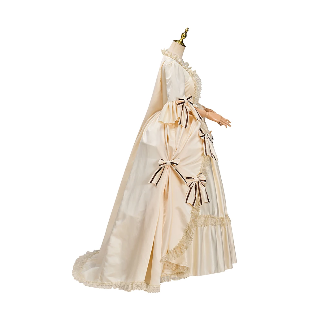 Rococo Marie Antoinette Queen Dress 1770s Noble Women Ball Gown Princess Royal Court Robe la Francaise Sack Back Dress - view 3