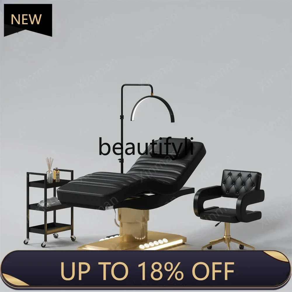 

FF Y Electric beauty bed Lifting tattoo bed Micro-adjustment massage tattoo embroidery Eyelash multi-functional tattoo embroider