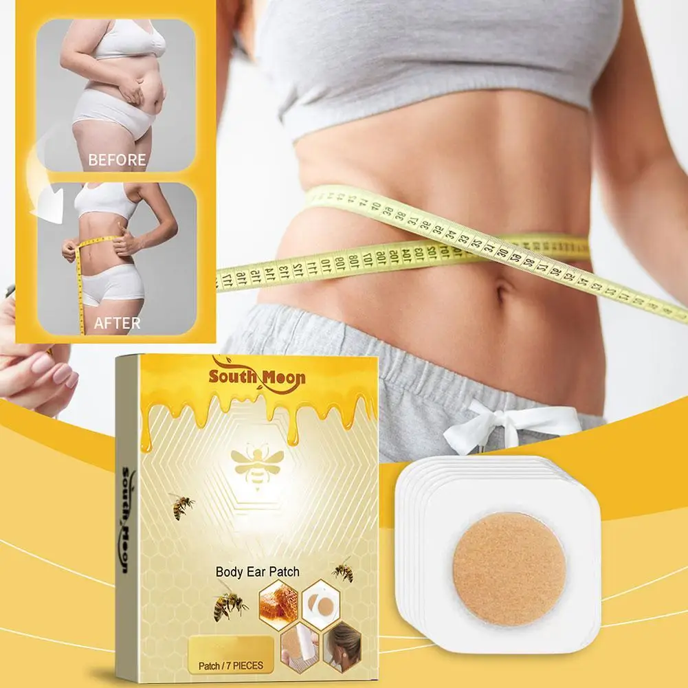 

7pc/box Bee Ingredient Ear Patch Promote Body Circulation Toning Ear Acupoint Patches To Improve Health