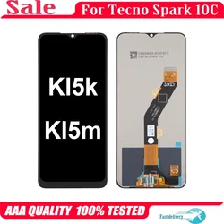 6.6'' For Tecno Spark 10C LCD Spark10C KI5k KI5m Display Touch Screen Replacement Digitizer Assembly