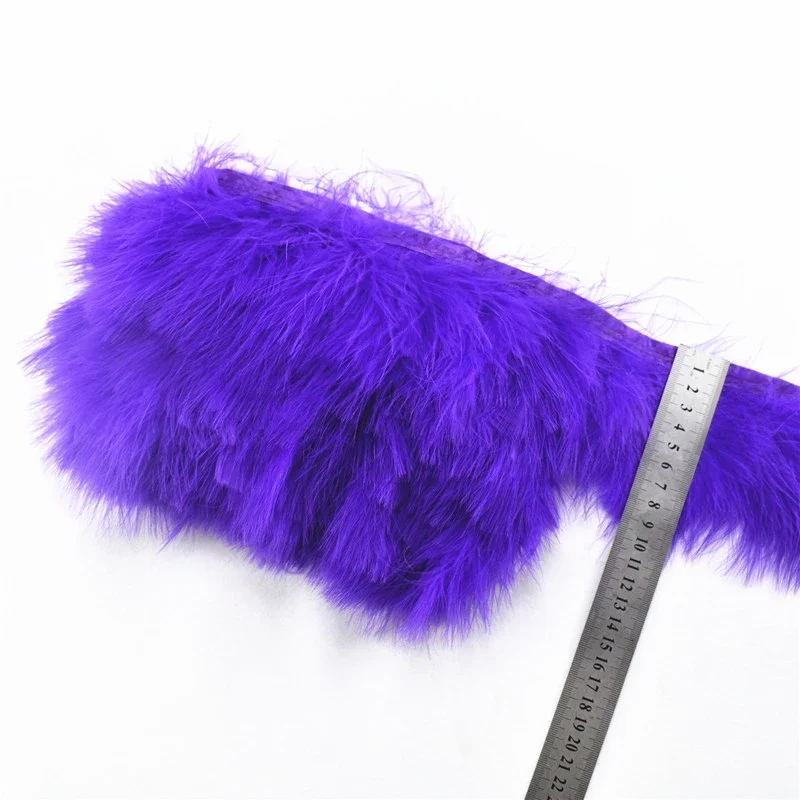 5 Meter Natürliche Marabou-Federborte, Truthahnfederfransen für Schmuckherstellung, Borte, Band, Boa, Hochzeitsdekoration, Pluma – Detail 2