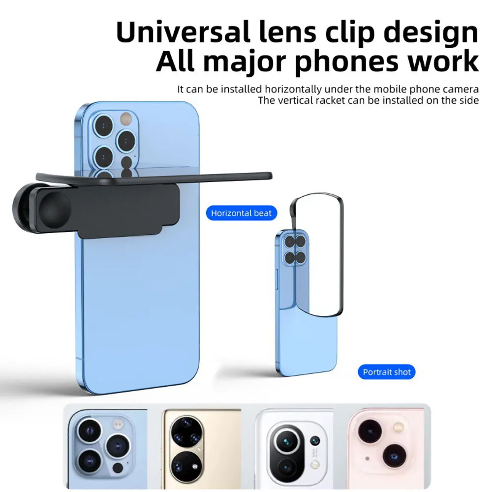 Kit clip di riflessione per specchio per fotocamera smartphone per tutti i modelli di telefoni Strumento perfetto per fotografi