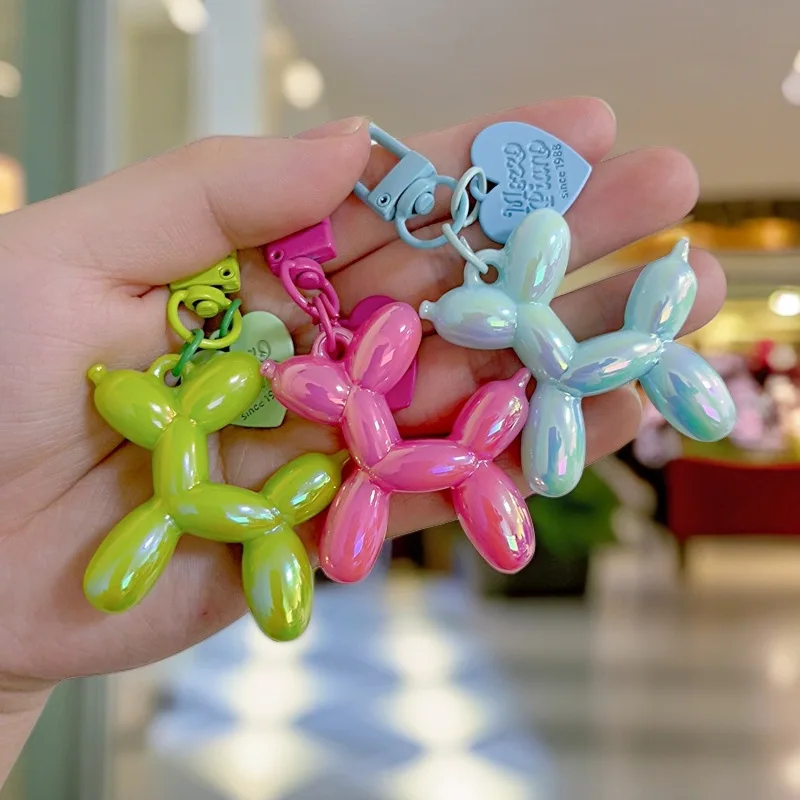 

Милый дофаминский цвет, сделай сам, яркие цвета, сладкий воздушный шар из смолы, брелок для собаки, модный и милый аксессуар для девочек, подарок