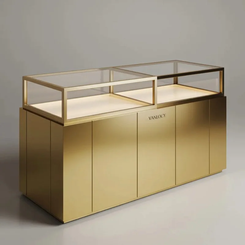custom.Jewelry Showcase Display Cabinet Drawers Tower Display Watch Showcase