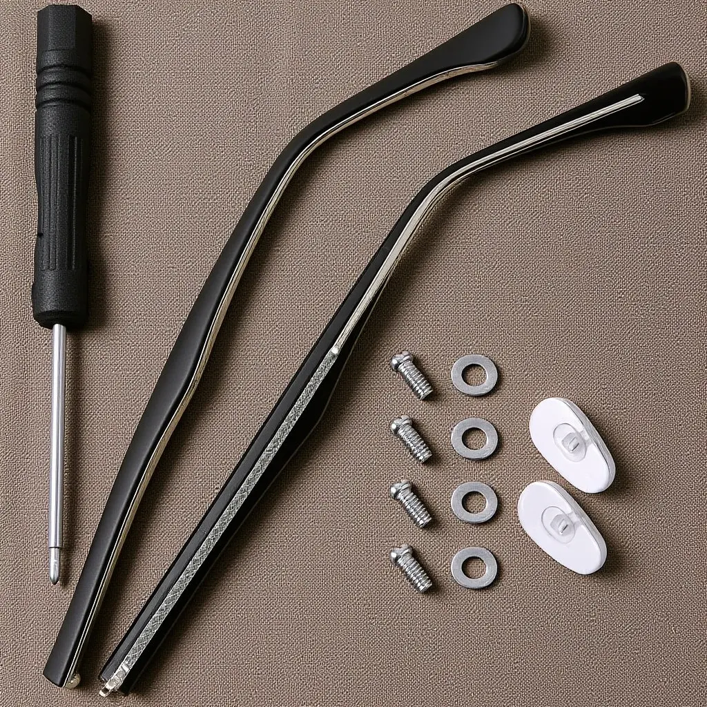 1Pair Glasses Arm Replacement Universal Design Easy Install Eyeglasses Parts Replacement Temples Comfortable Wear Glasses Arms
