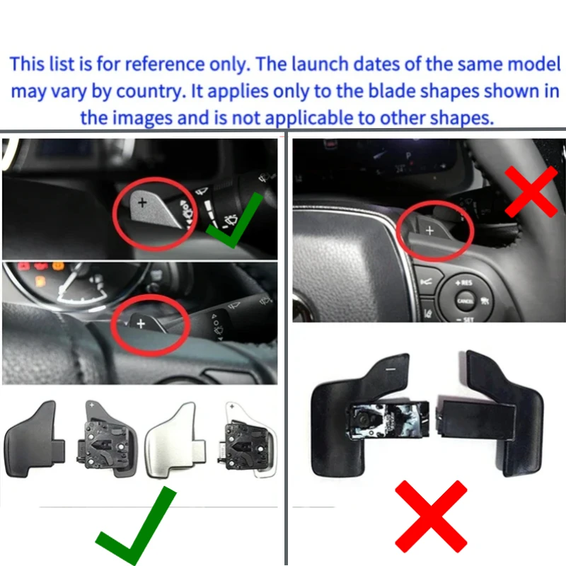 For Toyota Vios Raize Revo Fortuner Altis Mark X Levin Camry Corolla Zelas RAV4 Nova Car Shift Paddle Steering Wheel Paddle